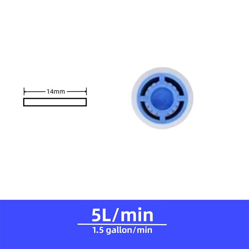 Sada omezovačů průtoku sprchy Šetření vodou 4/5/6/7/8/9/10/12L/Min Omezovač hadice Řada Ha Horní sprcha Příslušenství ke sprše