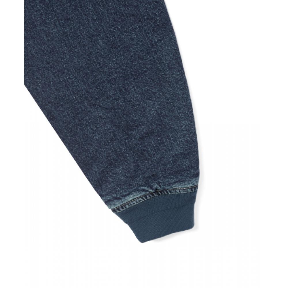 Thisisneverthat Denim Bomber Jacket Blue