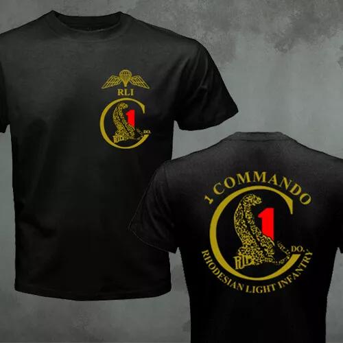1 Commando RLI Rhodesian Light Infantry Army Bush War T-shirt Clothing Y2k Tops Streetwear  T-shirt