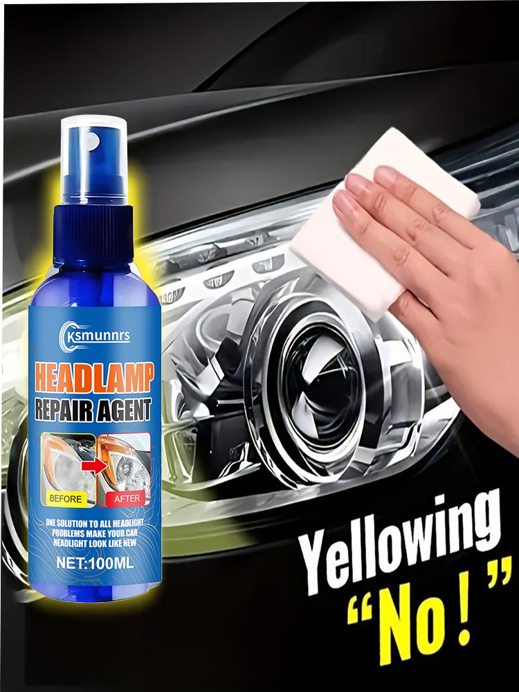 100mlProfessional Car Headlight Repair Agent - Removes Yellowing, Oxidation, and Fogging - Lens Polishing Abrasive - Effectively