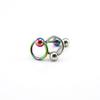 Shinma European and American Fashion & Trend 316L Movable Ring Titanium Steel Tongue Pin Tongue Ring Tongue Nail Piercing Jewelry Men and Women