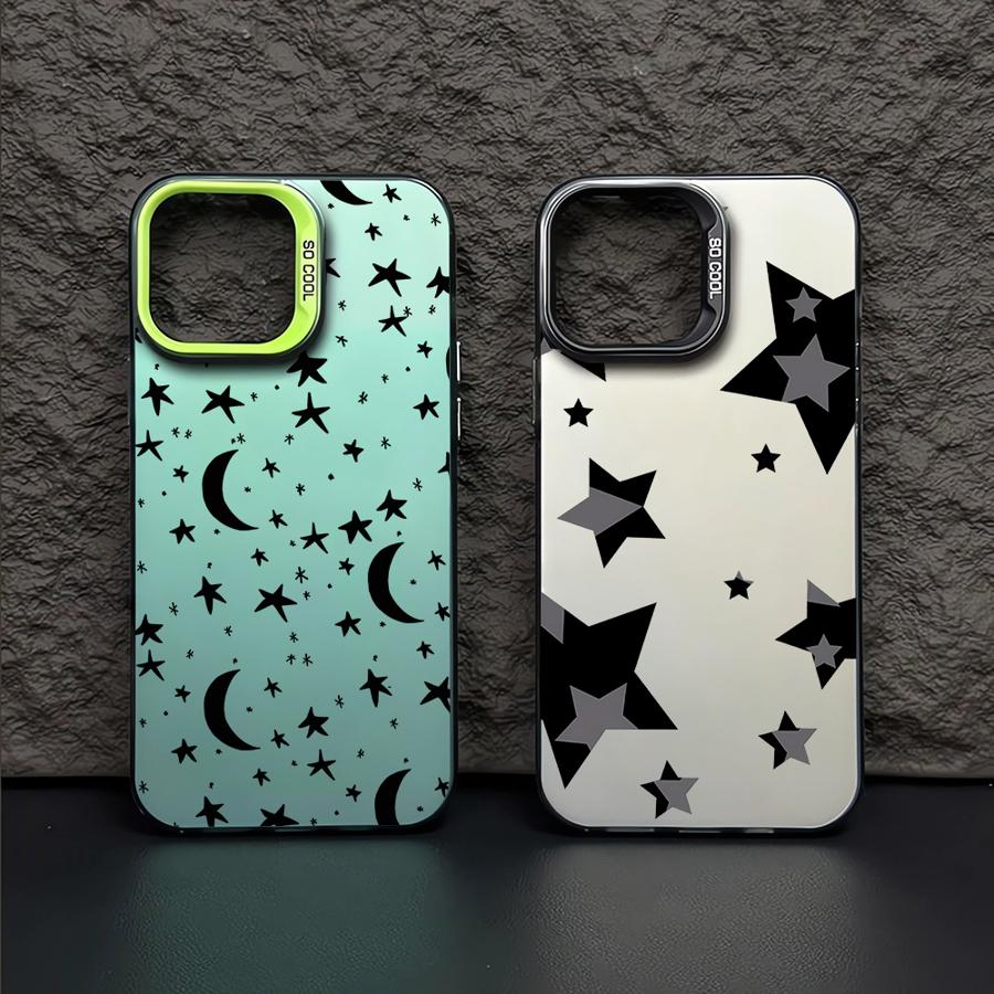 Five Pointed Star Case for OPPO A15 A17 A37 A53 A55 A57 A38 A74 A76 A78 A94 A98 Reno 7 8T 5G 7Z 10 Pro Capa Cover