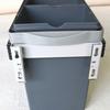 Under-Sink Pull-Out Double Bucket Trash Can with Lid