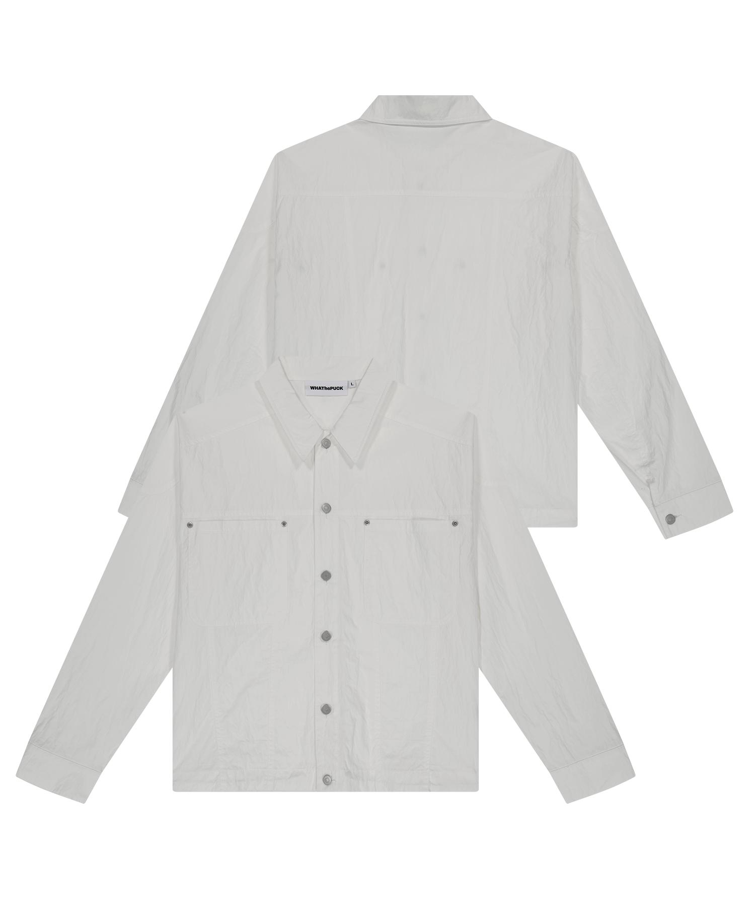 What The Fuck Two Pocket Shirt White L Size