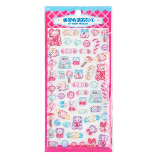 

Food Puffy Stickers 3D Ice Creams Desserts Stickers Fun Reward Stickers Cute Sushi Candies Puffy Stickers for DIY Crafts Scrapbooking Journals C