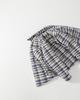 High-Quality Plaid Lapel Down Jacket: Pure Cotton, Brushed, Neutral Old Money Style, Loose Fit, Warm Zipper Outerwear.