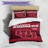 Oklahoma Sooners Beach Towel Themed Bedding 3Pcs Duvet Cover Set Decorative Bed Linen For Teen Room Home Decoration