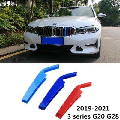 For BMW 3 Series G20 G28 F30 F35 2013-- Accessories Car 3D Motorsport Power M Performance Front Grille Trim Strips