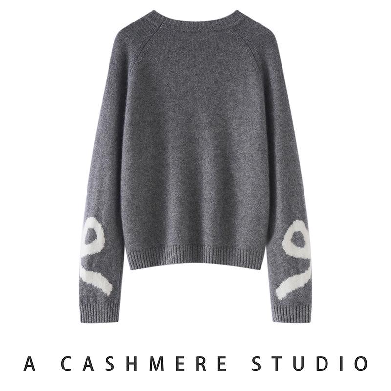 Lekasha Korean Style Cashmere Sweater for Girls: Spring/Autumn Casual Loose Knitwear for Small Dogs