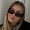 New fashion small frame square sunglasses versatile street shot personalized Internet celebrity sunglasses high sense Spice Girl