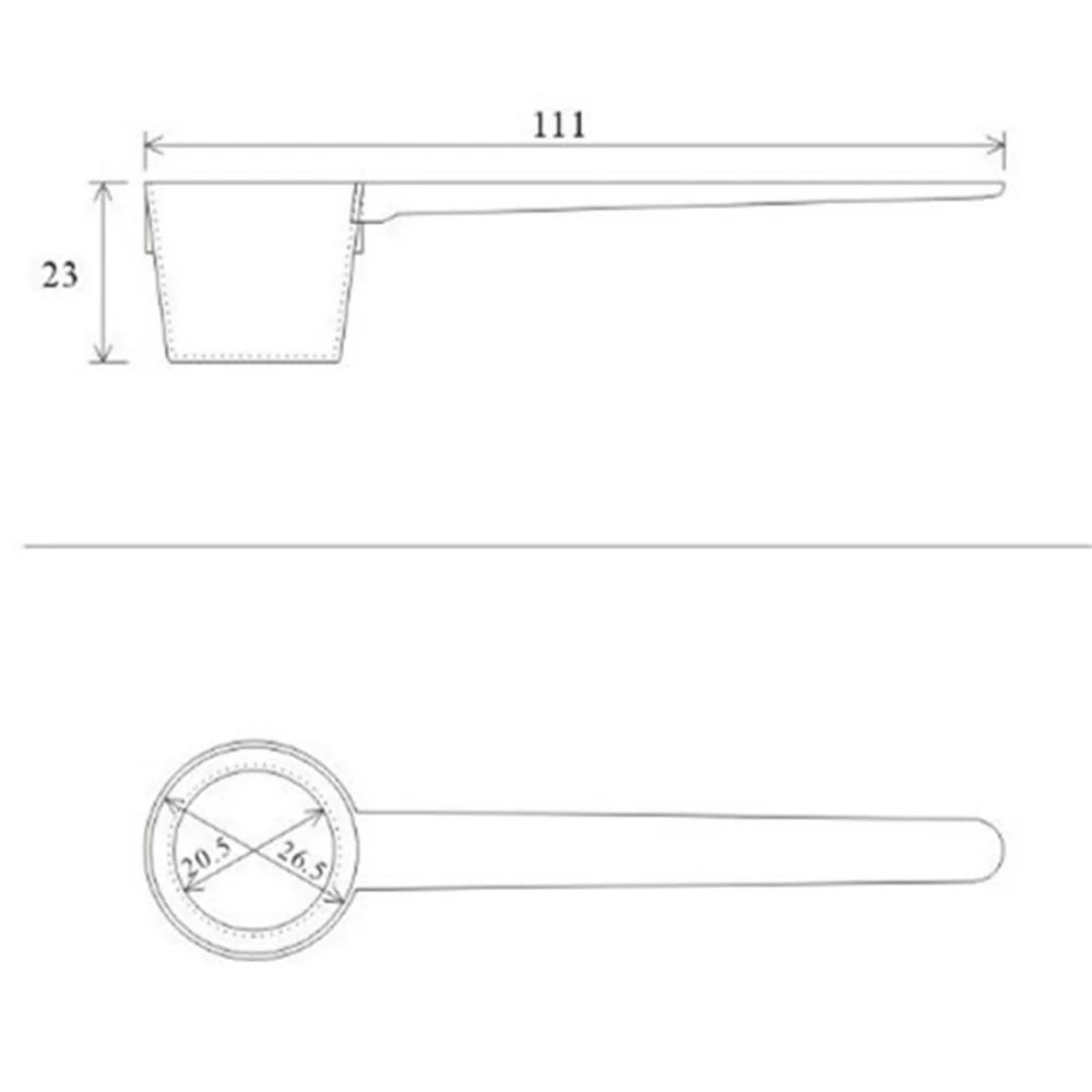 5g odměrky na tekutý cukr, kávu, bílkoviny, mléko a prášek, geodetické nástroje, plastová odměrka s plochým dnem, domácí kuchyňské pomůcky