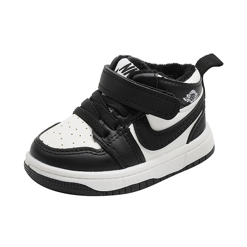 Sports Shoes, Unisex Children's Skateboard Shoes, Winter Cotton Shoes, Korean Style Baby Shoes for Boys and Girls, Soft-Soled Walking Shoes.