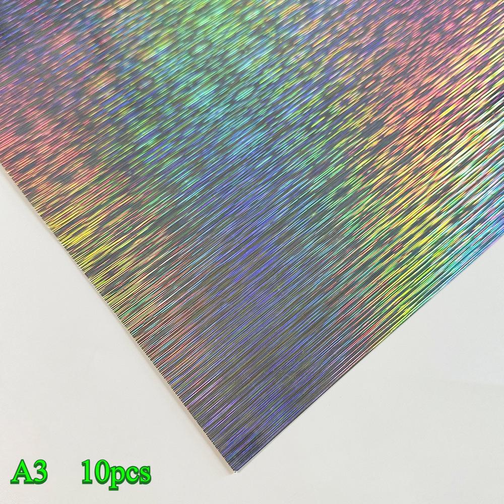 Laser Flash Paper Cross Border Hot SaleColorful ThickLaser Paper Gold SilverCard Paper Craft Paper Aluminum Foil PET MirrorPaper