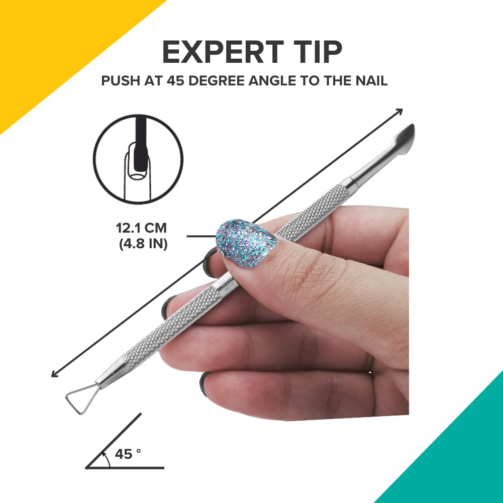 Rui Smiths Pro Cuticle Pusher Stainless Steel Manicure Tool Style 101 2-End - -