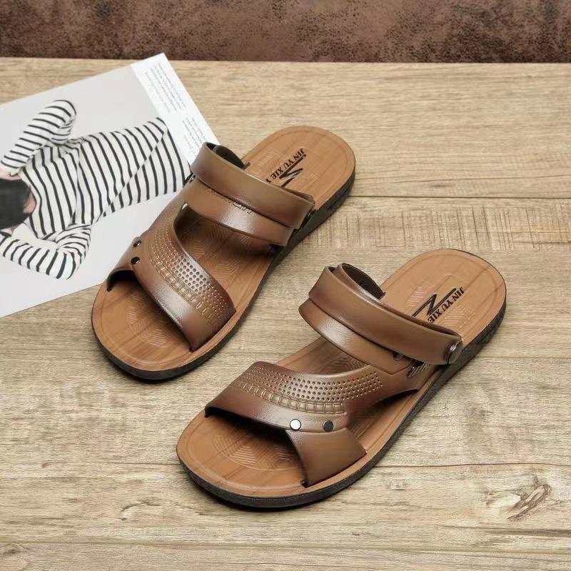 Men's Non-slip High-quality Casual Sandals Korean Style Beach Dual-use Slippers Summer Lightweight Hollow Breathable Sandals
