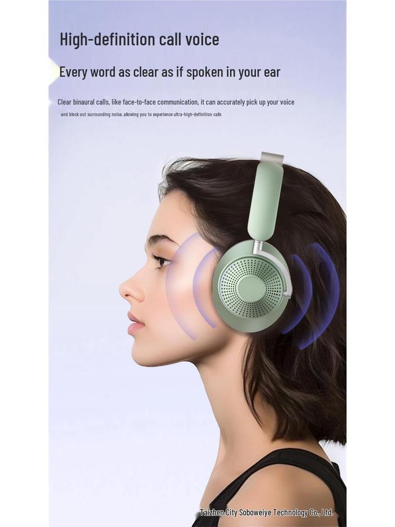 2026 Best-Selling Dual-Feed Noise-Cancelling Over-Ear Bluetooth Headphones for Apple & Huawei - Super Long Battery Life