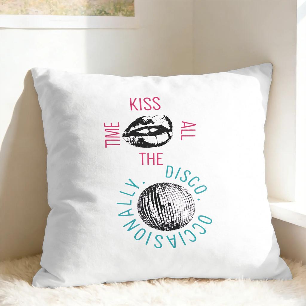 Singer H-Harrys S-Styles Kiss Al the Time Pillow Case Comfy Pillow Cover For Sofa Couch Bed Living Room Retro Trendy Pillowcase