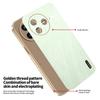 KADEM For Xiaomi Poco F7 Pro 5G/Redmi K80 5G Case Electroplating Silk Texture PU+TPU Phone Back Cover