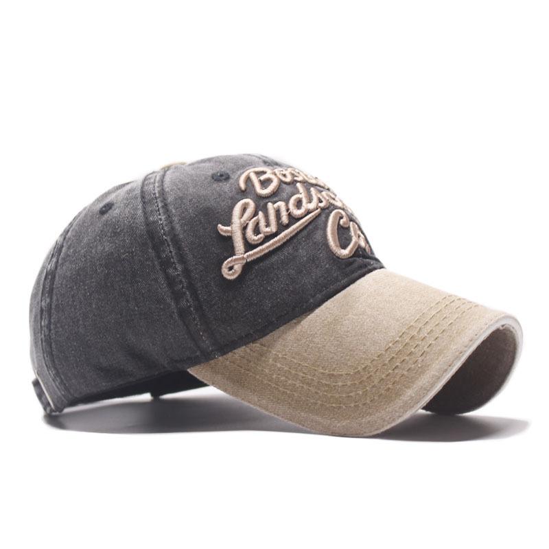 New Outdoor Sports Fashion Letters Do Old Baseball Caps, Washed Cloth Denim Riding Sunshade Men's and Women's Baseball Caps
