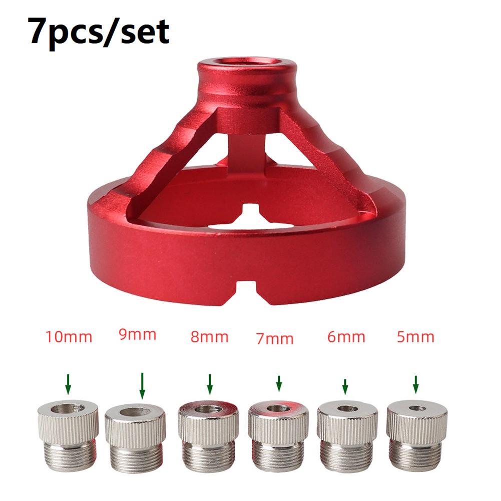 Multi Purpose Drill Guide Fixture Set Aluminum Alloy Vertical Drill Guide Fixture for Straight Corner Round V Drill Punch