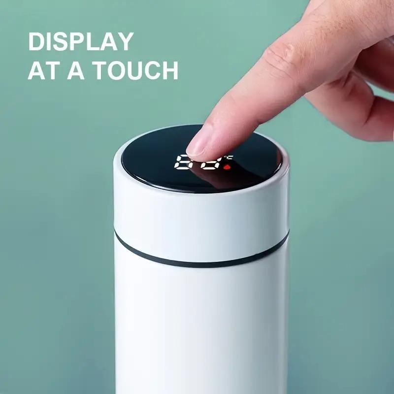 16.91oz Smart Stainless Steel Glass Cup with Temperature Display Vacuum Insulated Tea Mug Silent Base Christmas Gift Travel Mug