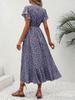 Summer V-Neck Belted Wrap Dress - Women's Sexy Bohemian Maxi Holiday Style
