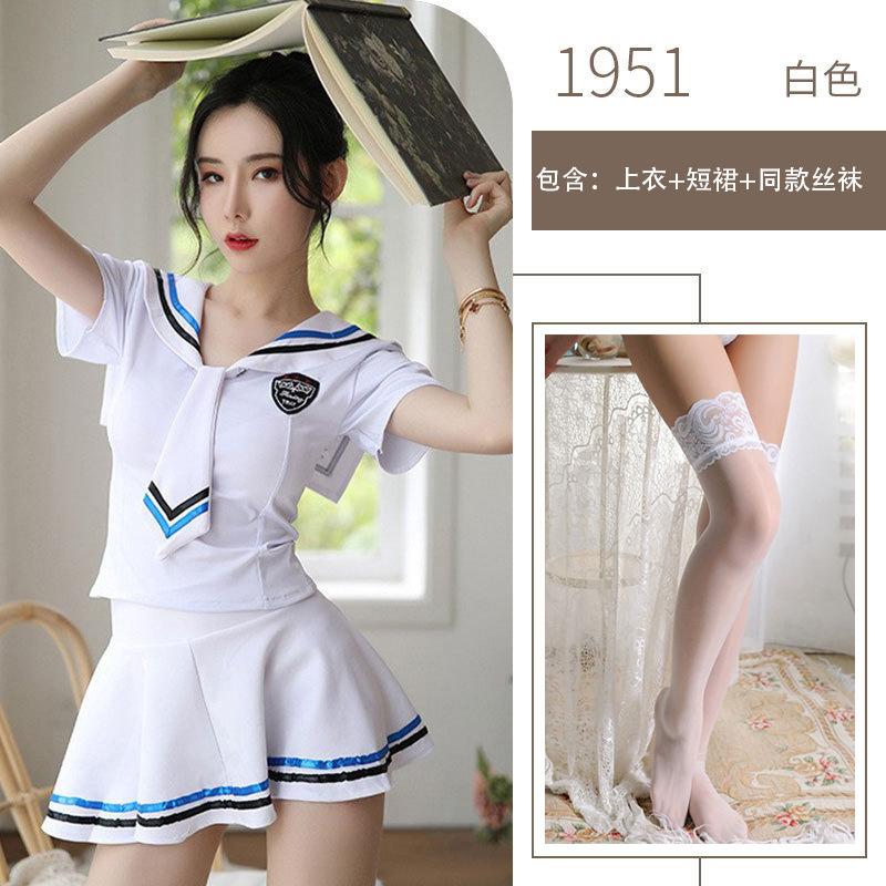 Sexy Lingerie Uniform Japanese Adult Sexy Sailor Uniform Cosplay Pure Cute School Girl JK Uniform
