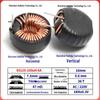 Iron-Silicon-Aluminum Magnetic Ring Inductor 50125-47uH/100uH High-Current Power Toroidal Energy Storage Filter Coil