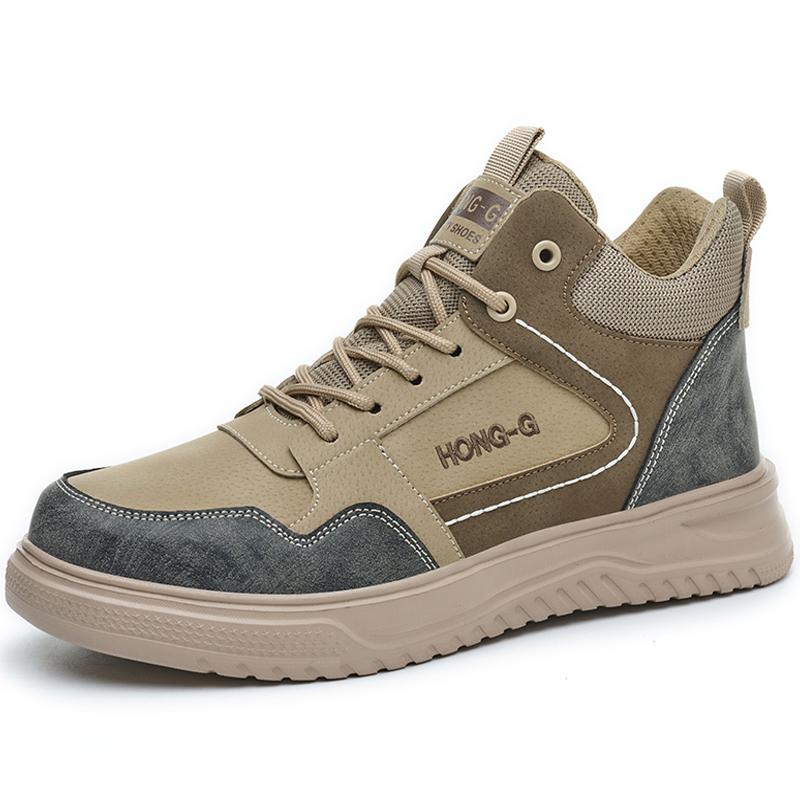 Fashion Safety Shoes for Men Steel Toe Cap Protective shoes Work Boots Anti-smash Anti puncture Indestructible shoes Sneakers