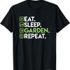 Eet Slaap Tuin Herhaal Tuinieren T-shirt voor Tuiniers - Heren Zomer Katoen Grafisch T-shirt