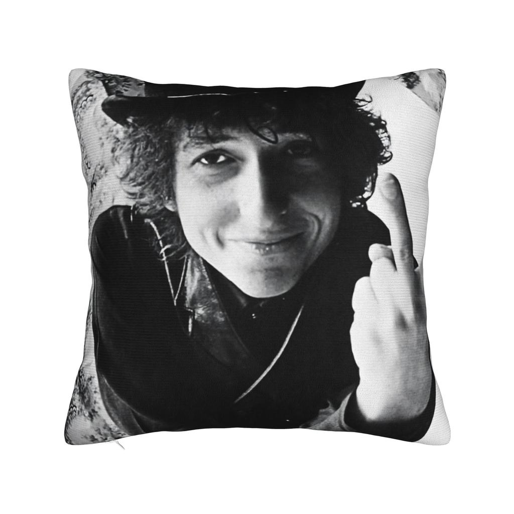 Decorative Pillow Cover Bob Dylan Singer Merch Seater Pillow Case Cover Zipper Multiple Sizes