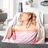 Pink Dress Elegance Blanket Soft Throw Blanket For Home Bedroom Bed Sofa Travel Office Solid Christmas Blanket