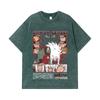 275 GSM Washed T-shirts 100% Cotton Naruto V5 Jiraiya Print Unisex Heavy Cotton T Shirt