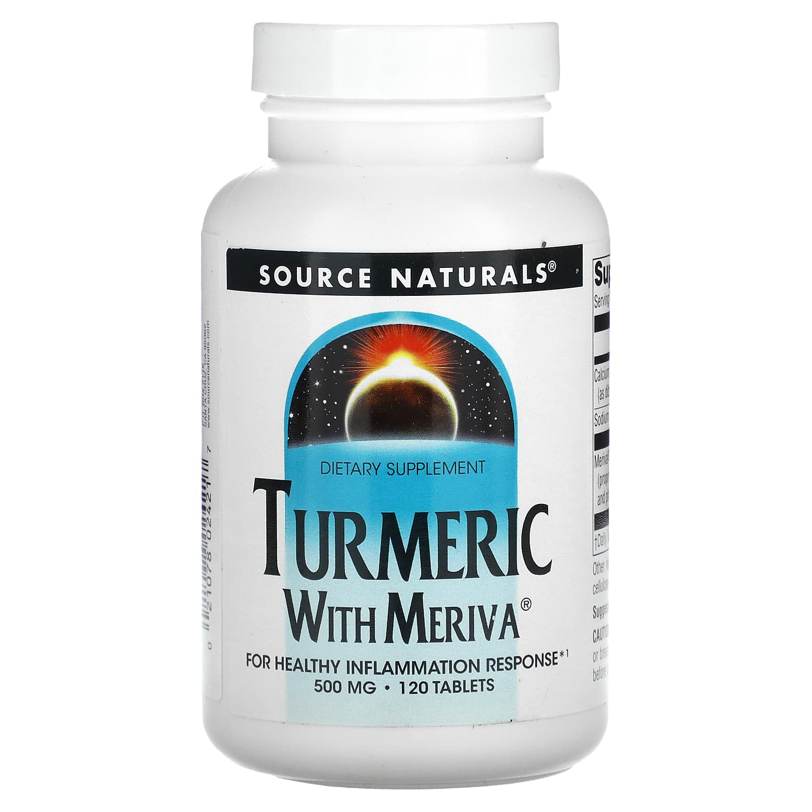

Source Naturals, Turmeric with Meriva, 500 mg, 120 Tablets
