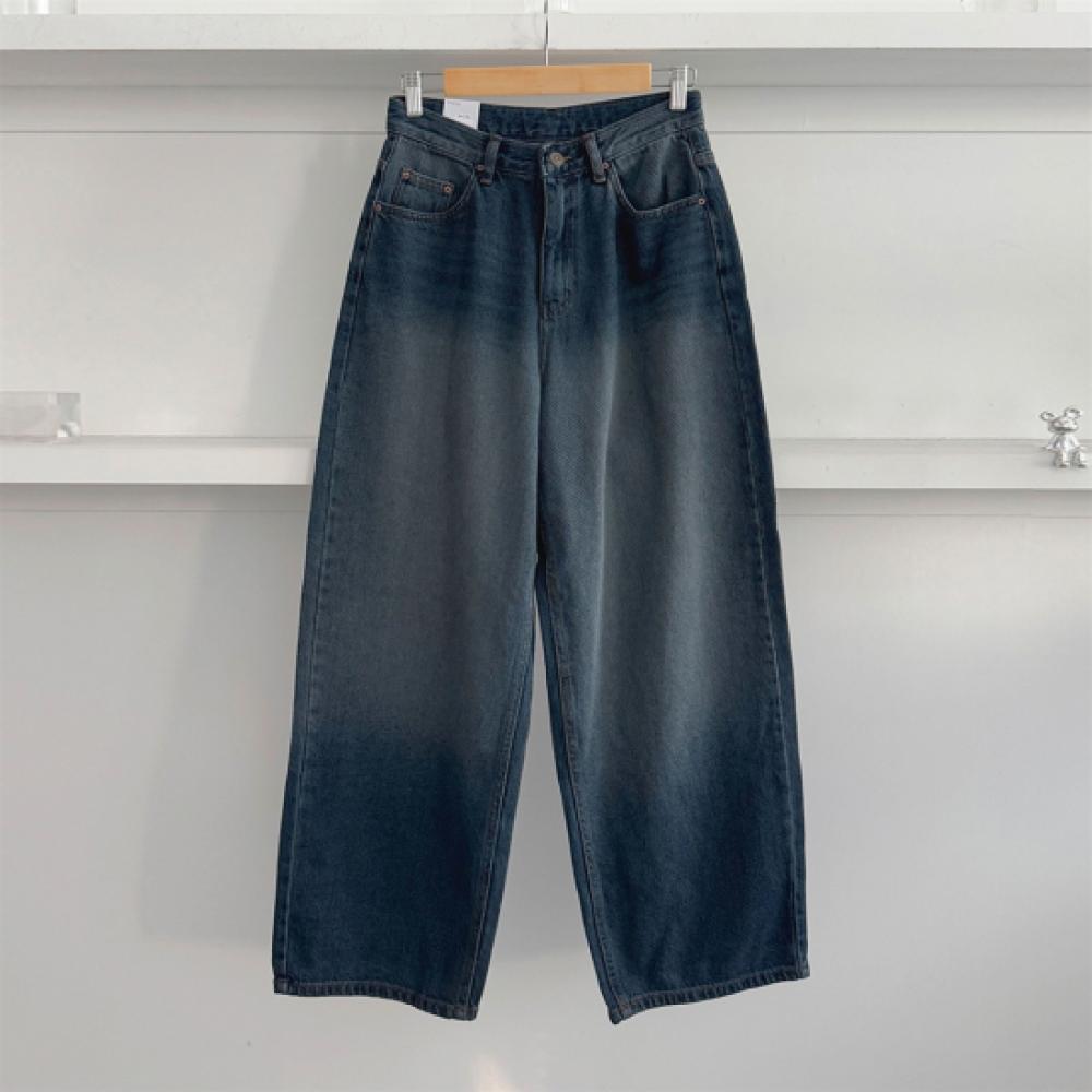 New ArrivalS Open Run Women S Balloon Wide Low riSe Non Stretch jeanS Mid Blue