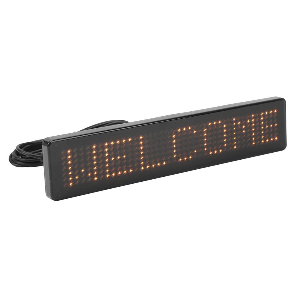 LED Matrix Panel Remote Control Programmable Scrolling LED Sign for Store Car Bar Hotel Z741Y Yellow