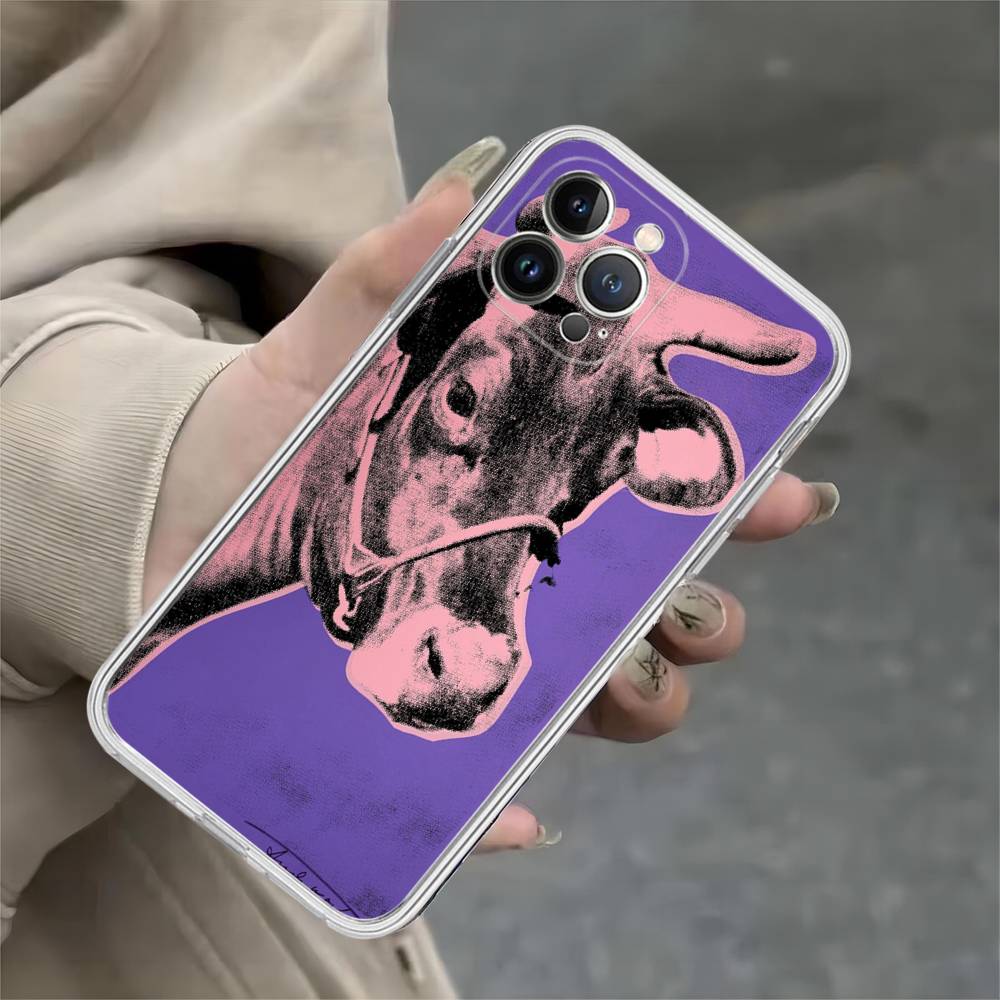 

Andy Warhol Art Transparent TPU Phone Case For IPhone 17 11 12 13 14 15 16 Pro Max 16 Plus Cover iPhone 15 plus