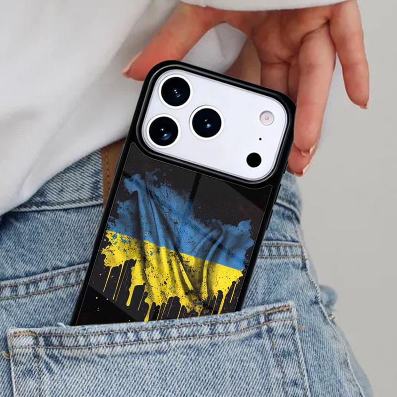 U-kraine Flag Soft Phone Case for iPhone 17ProMax 12 13 14 15 16e 17 Pro Max Plus Air Cover