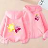 Stern Kirbys Jacke Lässiger Sportmantel Sweatshirt Niedliche Jungen Bedrucktes Reißverschlusshemd Mädchenkleidung Kinder Kapuzenpullover Strickjacke Kawaii Oberteile