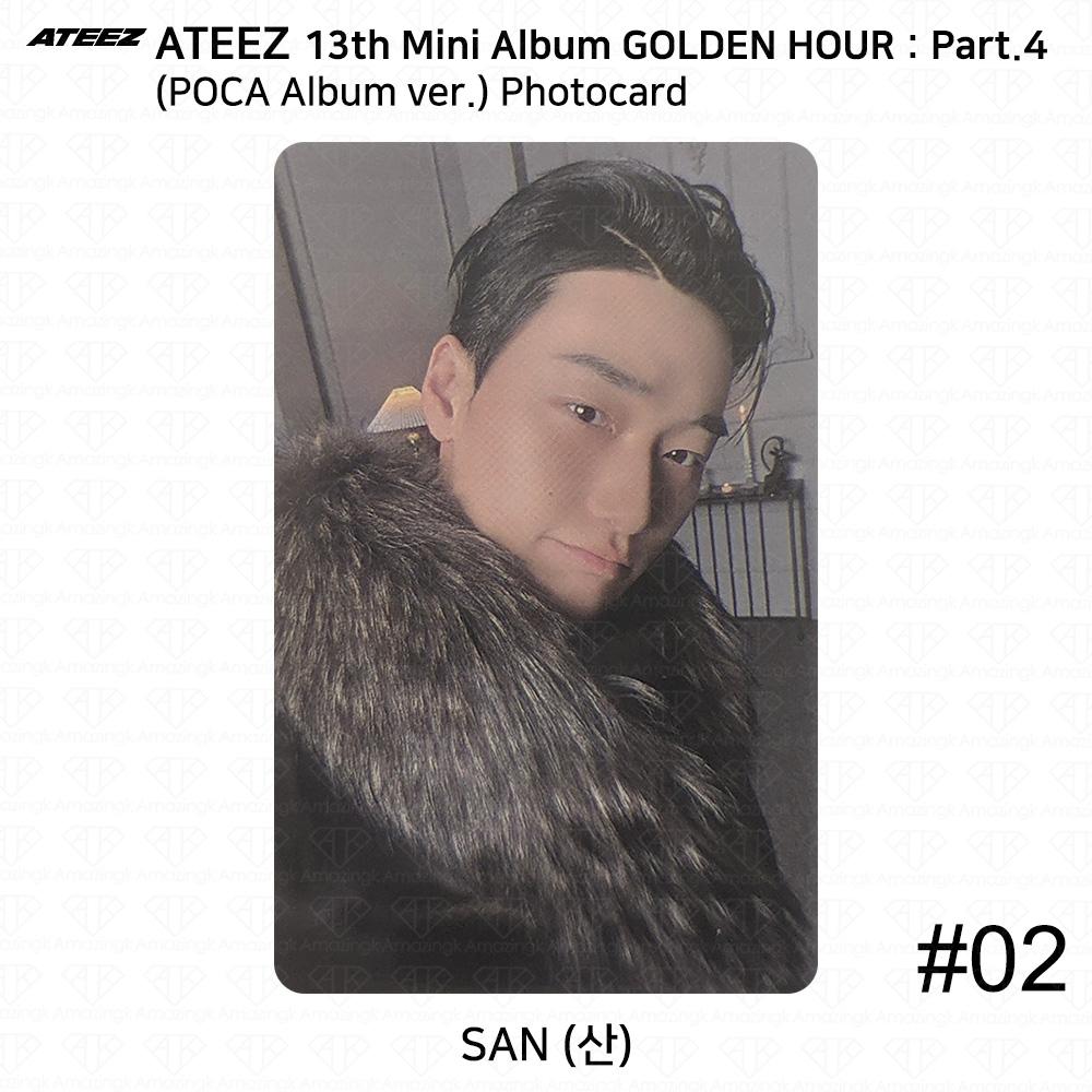 ATEEZ 13. Mini-Album Golden Hour Teil 4 POCA Album Version. Fotokarte