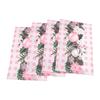 Good-4PCS Xmas Trees Snow Pink Christmas Placemats Winter Table Mats For Kitchen Dining Decoration