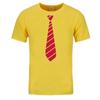 Summer Fun Tie Design Men's T-Shirt Novelty Fashion Hip Hop Short Sleeve Casual Comfortable 3D Printing Handsome Clothing