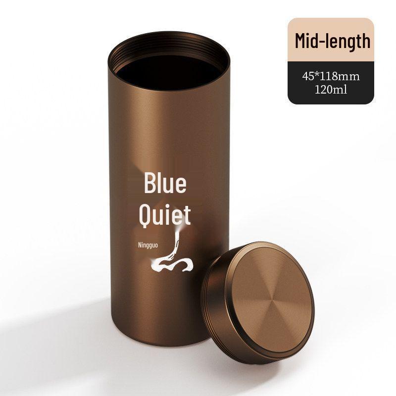 Portable Mini Tea Storage Tin - Sealed Travel Canister for Tea Leaves