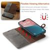 DG.MING for iPhone 16 Case Detachable Split Leather Phone Cover