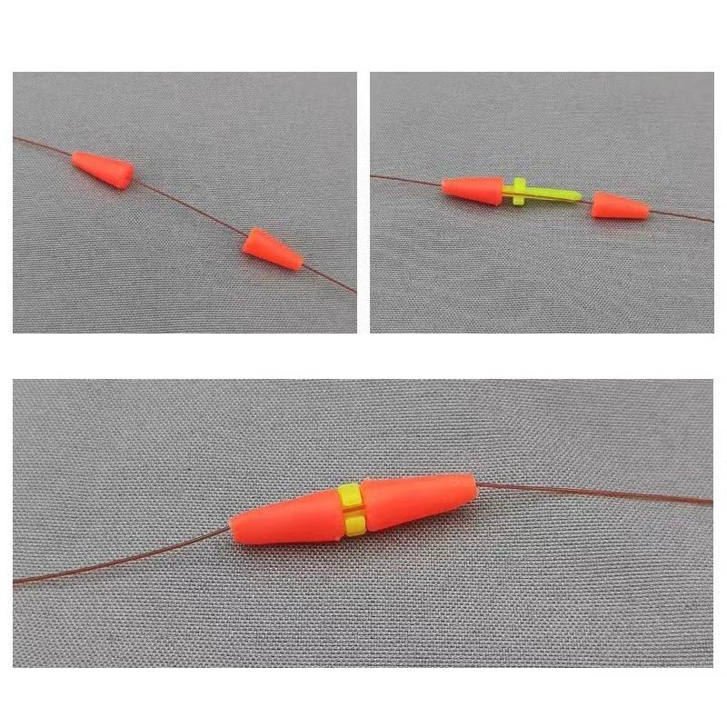 30Pcs/lot Rock Sea Fishing Anti Wind Bar Cara Rod Bobber Float Stoppers Fishing Tackle Fishing Float Stoppers Tool Accessories