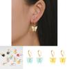 Fashionable Butterfly Earrings European American Style Colorful Trendy Accessory