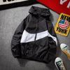 Men's Lightweight Summer Patchwork Hooded Jacket - Breathable, Casual, Color Block, Sun Protection, Ideal for Fishing