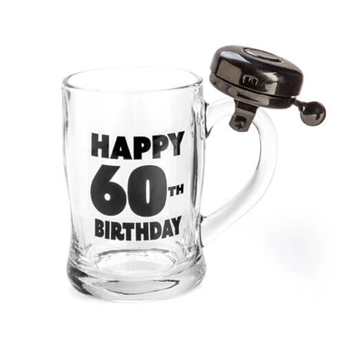 Happy Birthday Bell Mug (60th)