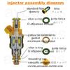 TOP Quality 200pieces Fuel Injector Filter  for NISSAN Cars  (11.2*10.3*4.5mm,AY-F1016A)
