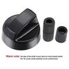 Replacement Control Knobs Set Including 4 Knobs and 12 Adapters for Stoves Ranges Ovens and Outdoor Appliances